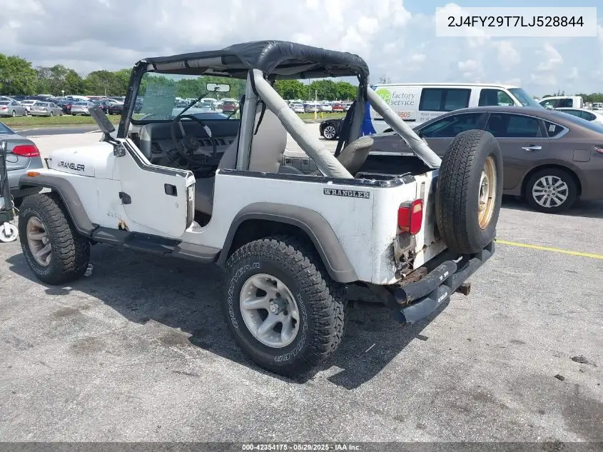 1990 Jeep Wrangler / Yj VIN: 2J4FY29T7LJ528844 Lot: 42354175