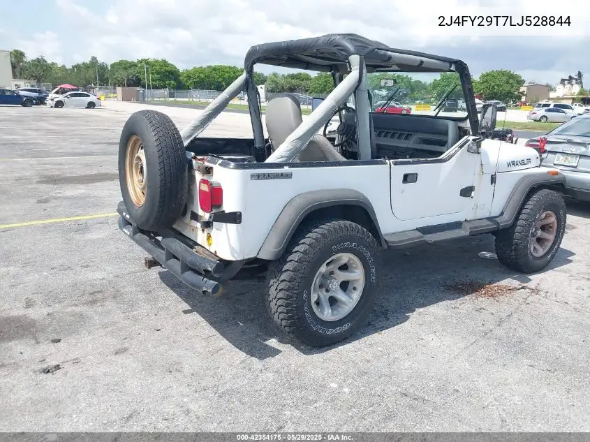1990 Jeep Wrangler / Yj VIN: 2J4FY29T7LJ528844 Lot: 42354175
