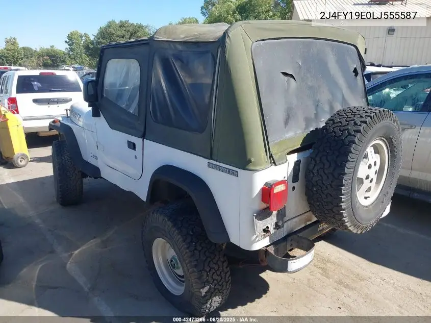 1990 Jeep Wrangler / Yj S VIN: 2J4FY19E0LJ555587 Lot: 42473266