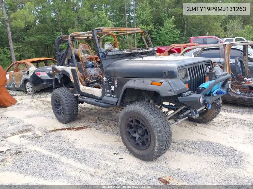1991 Jeep Wrangler / Yj S VIN: 2J4FY19P9MJ131263 Lot: 42451259