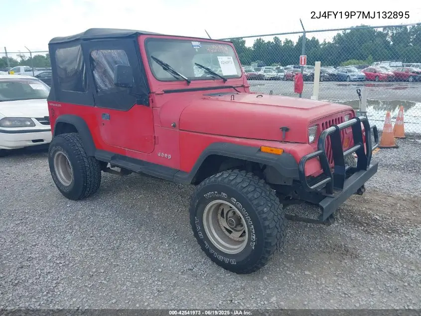 1991 Jeep Wrangler / Yj S VIN: 2J4FY19P7MJ132895 Lot: 42541973