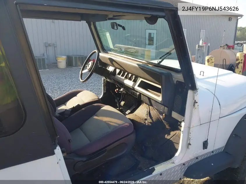 1992 Jeep Wrangler / Yj S VIN: 2J4FY19P6NJ543626 Lot: 42554479