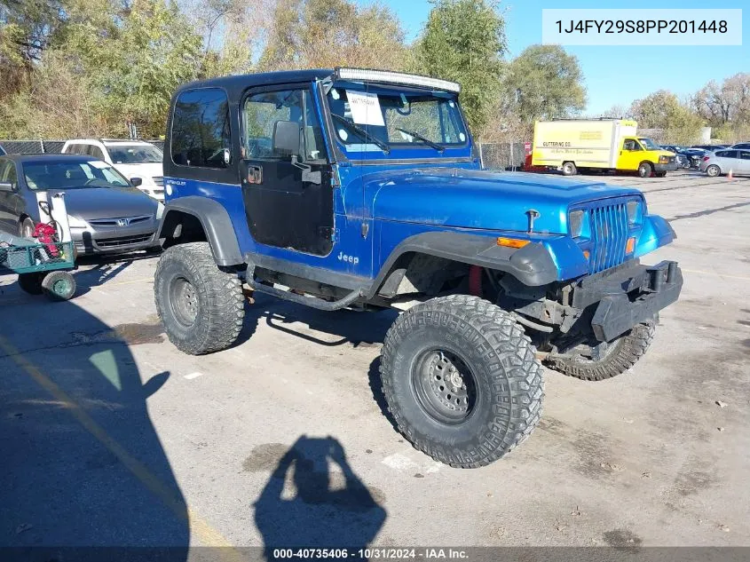 1993 Jeep Wrangler / Yj VIN: 1J4FY29S8PP201448 Lot: 40735406