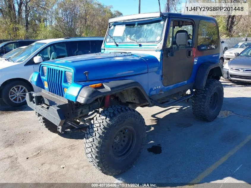 1993 Jeep Wrangler / Yj VIN: 1J4FY29S8PP201448 Lot: 40735406