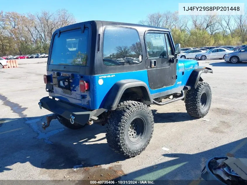 1993 Jeep Wrangler / Yj VIN: 1J4FY29S8PP201448 Lot: 40735406
