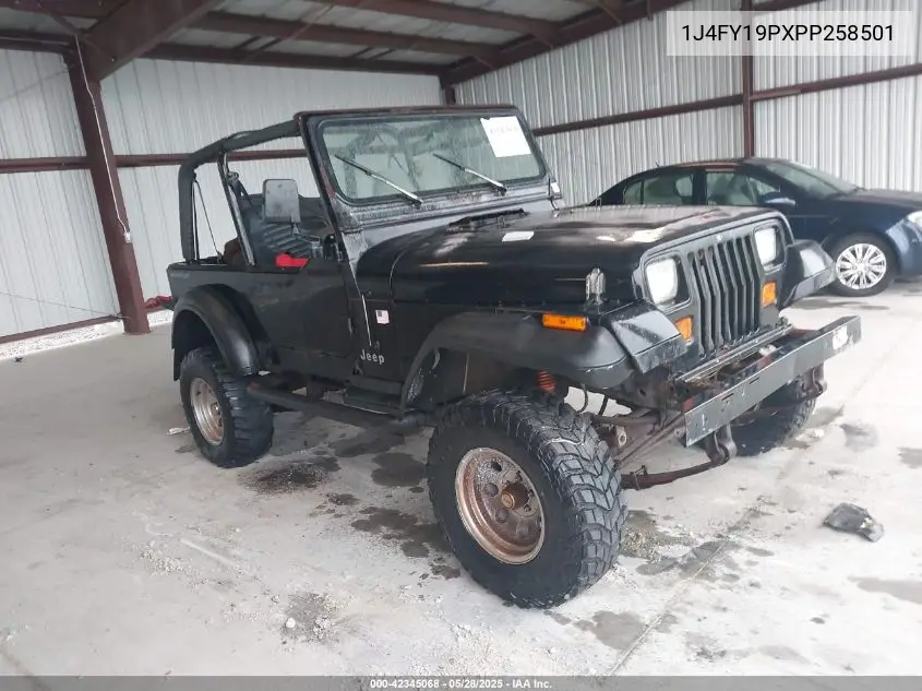 1993 Jeep Wrangler / Yj S VIN: 1J4FY19PXPP258501 Lot: 42345068