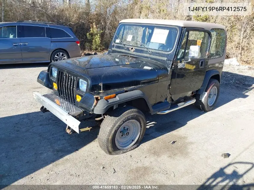 1994 Jeep Wrangler / Yj S VIN: 1J4FY19P6RP412575 Lot: 41659183