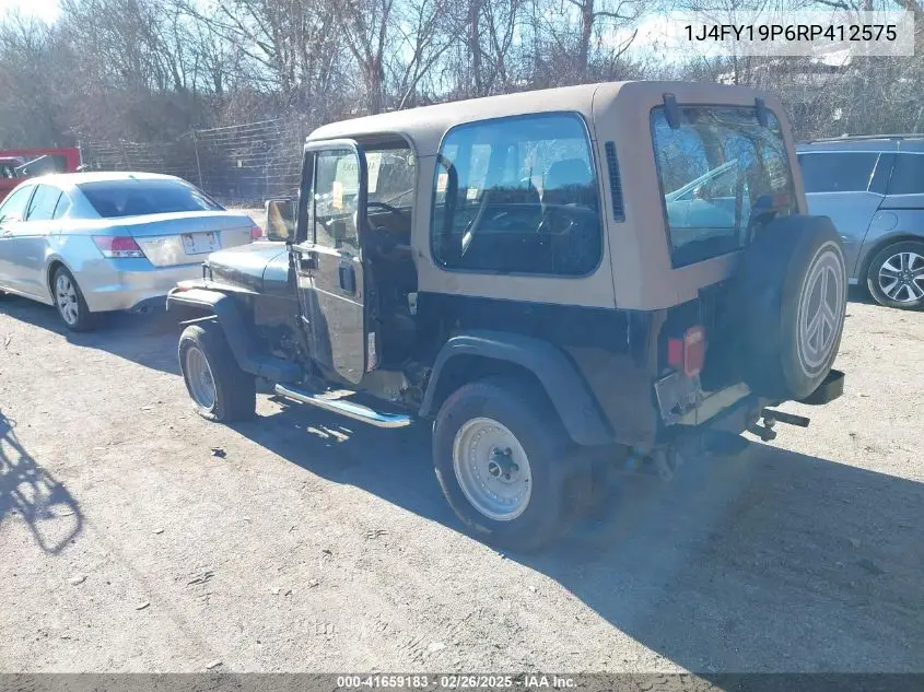 1994 Jeep Wrangler / Yj S VIN: 1J4FY19P6RP412575 Lot: 41659183