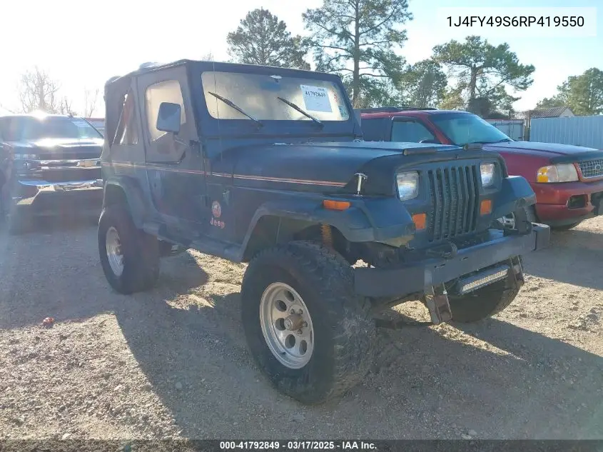 1994 Jeep Wrangler / Yj Sahara VIN: 1J4FY49S6RP419550 Lot: 41792849