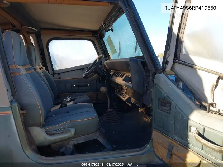 1994 Jeep Wrangler / Yj Sahara VIN: 1J4FY49S6RP419550 Lot: 41792849