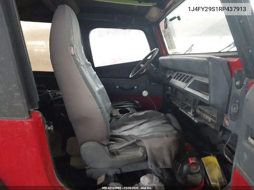 1994 Jeep Wrangler / Yj Se VIN: 1J4FY29S1RP437913 Lot: 42185965
