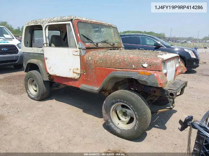 1994 Jeep Wrangler / Yj S VIN: 1J4FY19P9RP414286 Lot: 42489372