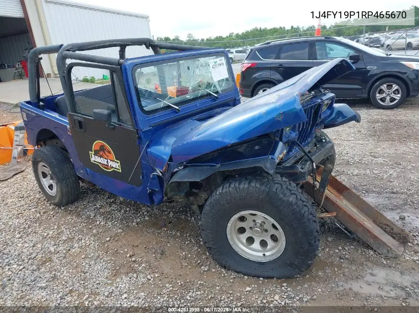 1994 Jeep Wrangler / Yj S VIN: 1J4FY19P1RP465670 Lot: 42513998