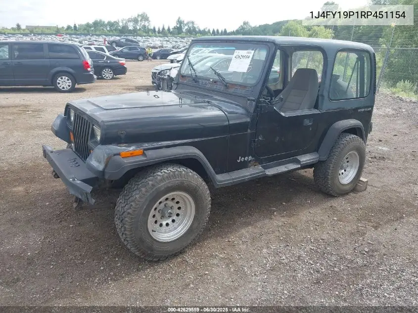 1994 Jeep Wrangler / Yj S VIN: 1J4FY19P1RP451154 Lot: 42629559