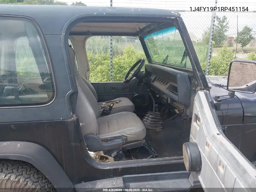 1994 Jeep Wrangler / Yj S VIN: 1J4FY19P1RP451154 Lot: 42629559