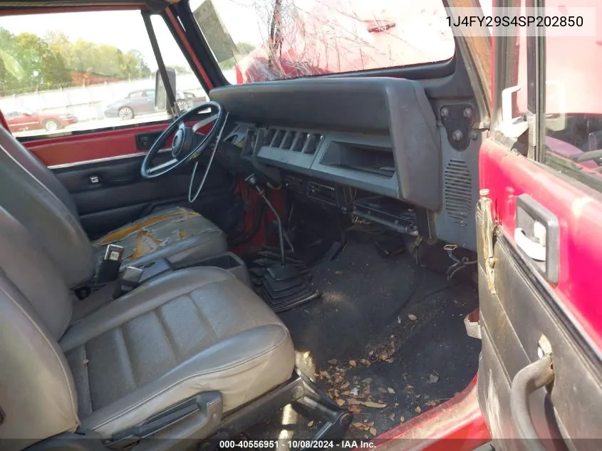 1995 Jeep Wrangler / Yj Se VIN: 1J4FY29S4SP202850 Lot: 40556951
