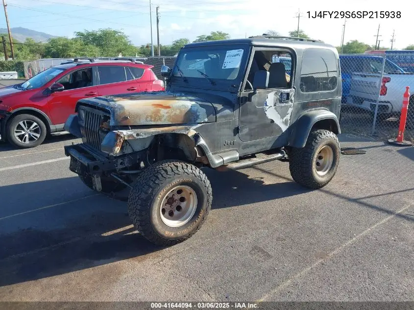 1995 Jeep Wrangler / Yj Se VIN: 1J4FY29S6SP215938 Lot: 41644094