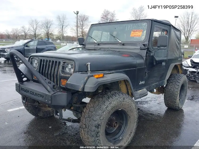 1995 Jeep Wrangler / Yj S/Rio Grande VIN: 1J4FY19P0SP258399 Lot: 41970320