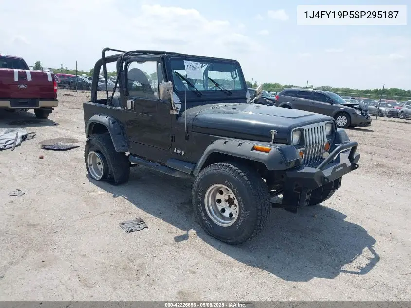 1995 Jeep Wrangler / Yj S/Rio Grande VIN: 1J4FY19P5SP295187 Lot: 42226656
