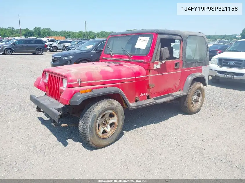 1995 Jeep Wrangler / Yj S/Rio Grande VIN: 1J4FY19P9SP321158 Lot: 42320918