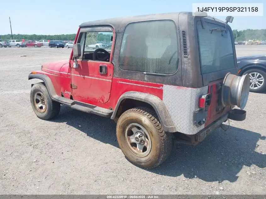 1995 Jeep Wrangler / Yj S/Rio Grande VIN: 1J4FY19P9SP321158 Lot: 42320918