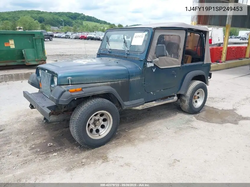 1995 Jeep Wrangler / Yj S/Rio Grande VIN: 1J4FY19P1SP249453 Lot: 42379722