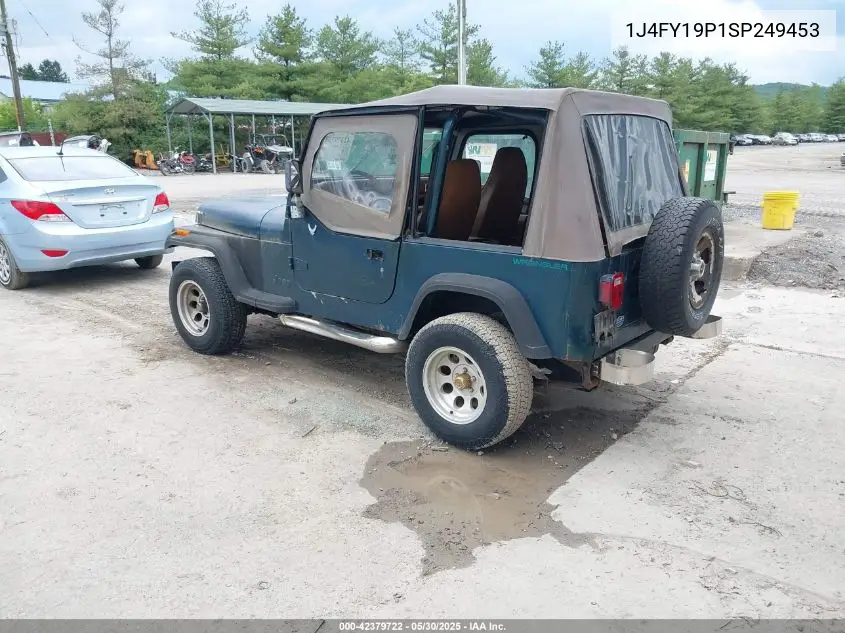 1995 Jeep Wrangler / Yj S/Rio Grande VIN: 1J4FY19P1SP249453 Lot: 42379722