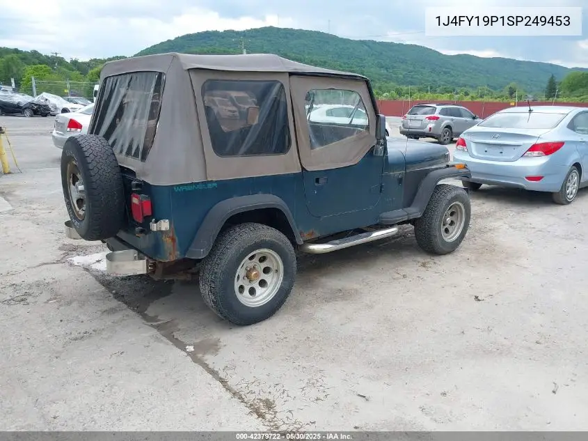 1995 Jeep Wrangler / Yj S/Rio Grande VIN: 1J4FY19P1SP249453 Lot: 42379722