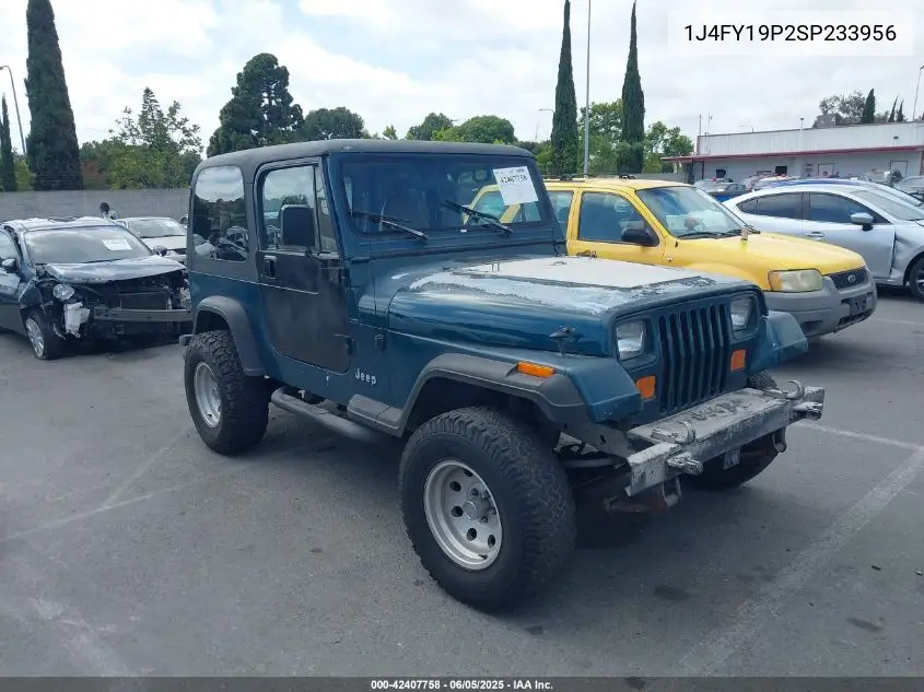 1995 Jeep Wrangler / Yj S/Rio Grande VIN: 1J4FY19P2SP233956 Lot: 42407758