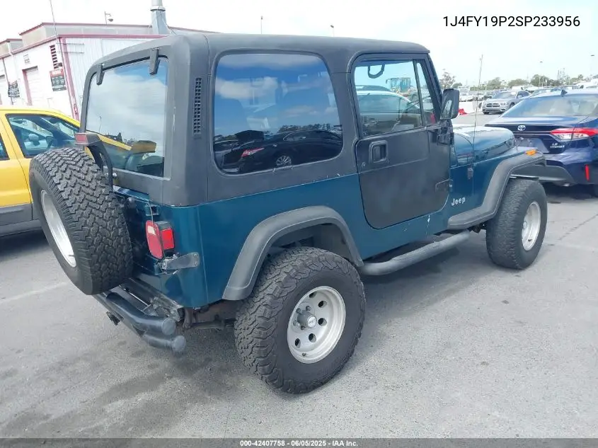1995 Jeep Wrangler / Yj S/Rio Grande VIN: 1J4FY19P2SP233956 Lot: 42407758