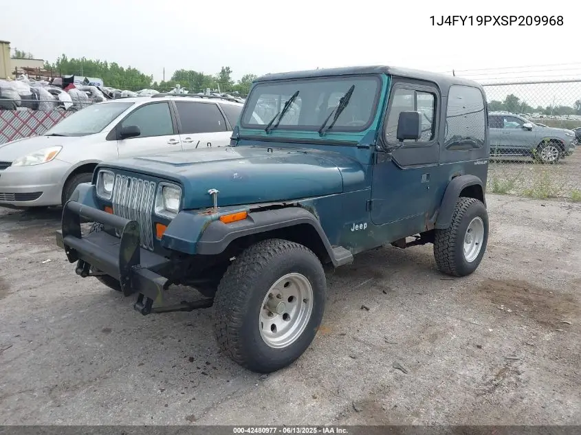 1995 Jeep Wrangler / Yj S/Rio Grande VIN: 1J4FY19PXSP209968 Lot: 42480977