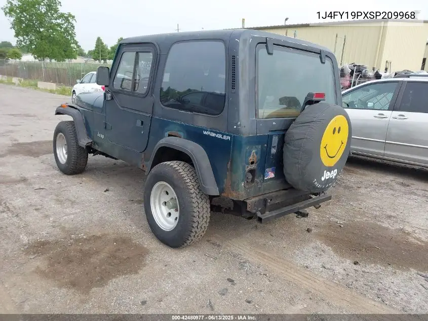 1995 Jeep Wrangler / Yj S/Rio Grande VIN: 1J4FY19PXSP209968 Lot: 42480977