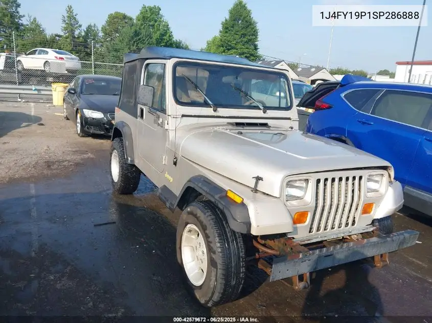 1995 Jeep Wrangler / Yj S/Rio Grande VIN: 1J4FY19P1SP286888 Lot: 42579672