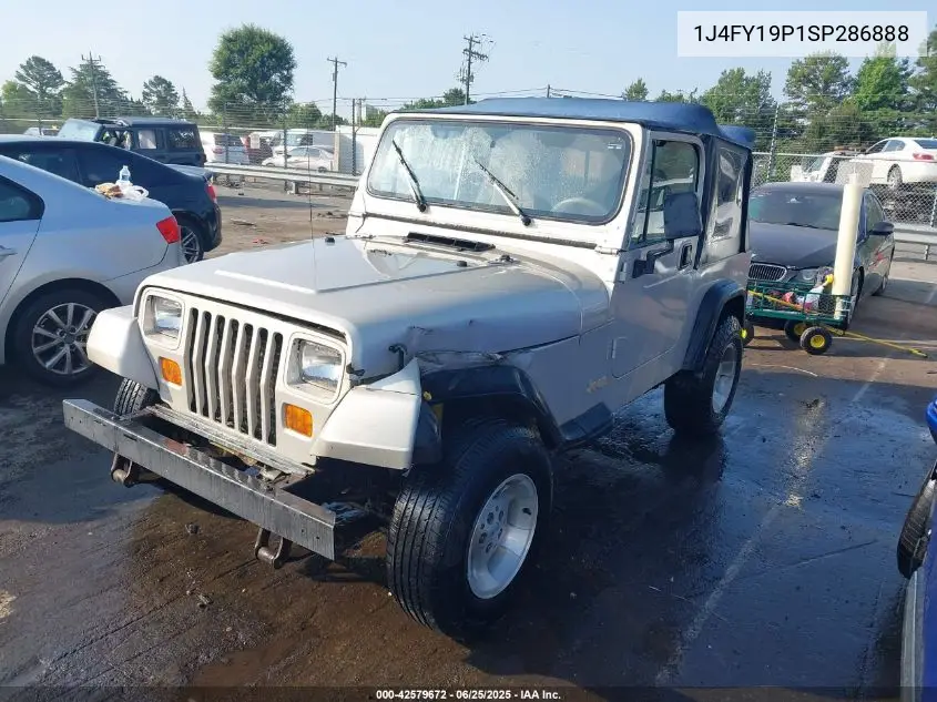 1995 Jeep Wrangler / Yj S/Rio Grande VIN: 1J4FY19P1SP286888 Lot: 42579672