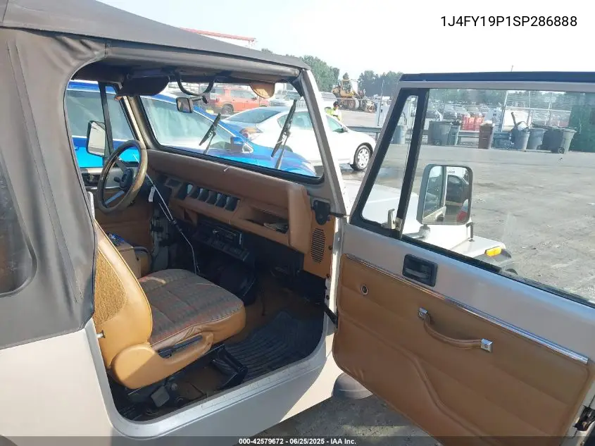1995 Jeep Wrangler / Yj S/Rio Grande VIN: 1J4FY19P1SP286888 Lot: 42579672