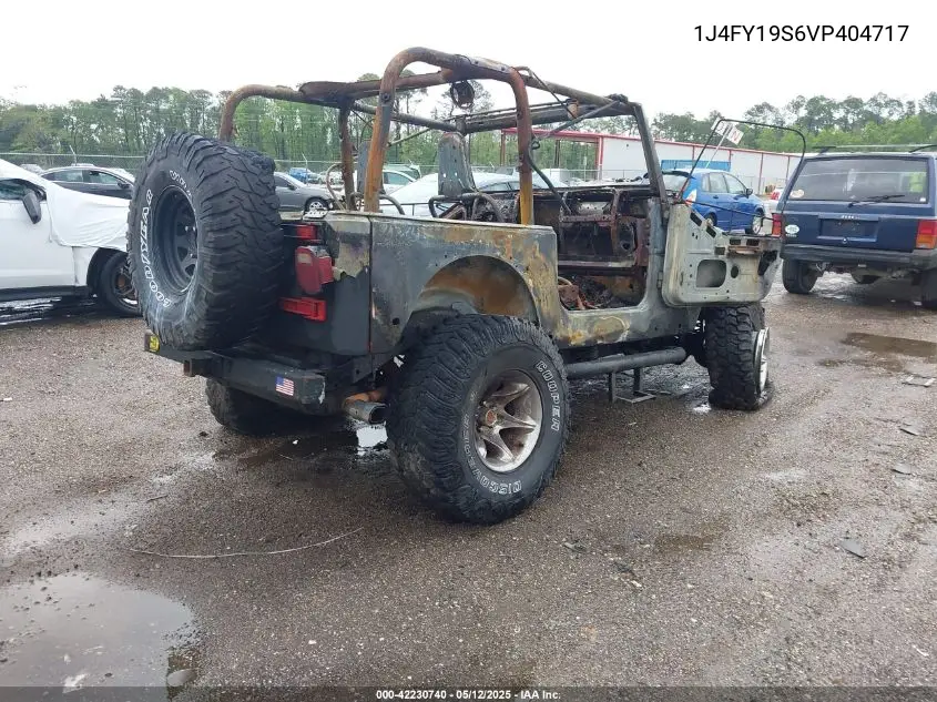 1997 Jeep Wrangler Sport VIN: 1J4FY19S6VP404717 Lot: 42230740