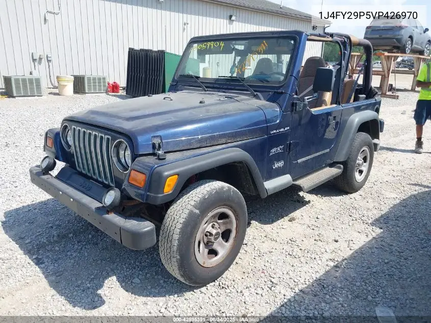 1997 Jeep Wrangler Se VIN: 1J4FY29P5VP426970 Lot: 42595391