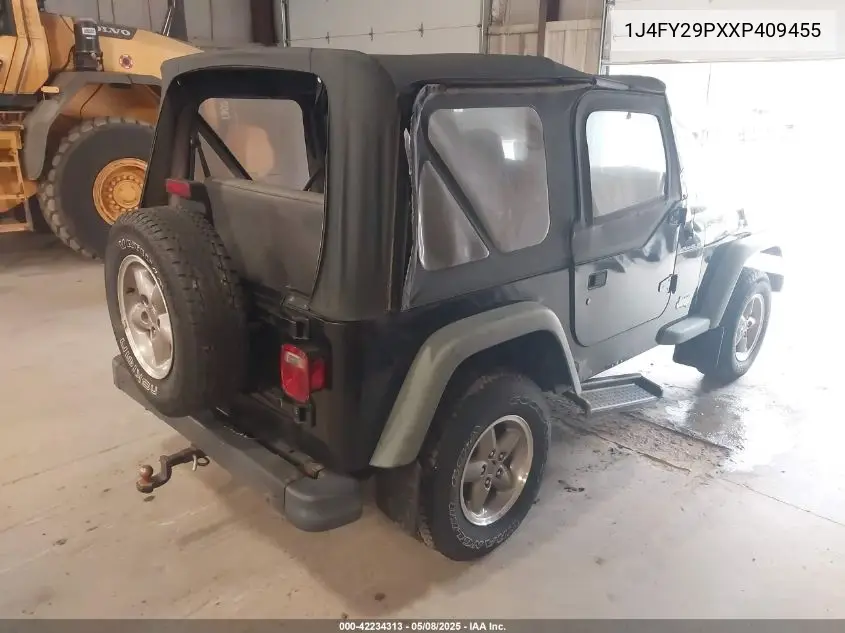 1999 Jeep Wrangler Se VIN: 1J4FY29PXXP409455 Lot: 42234313