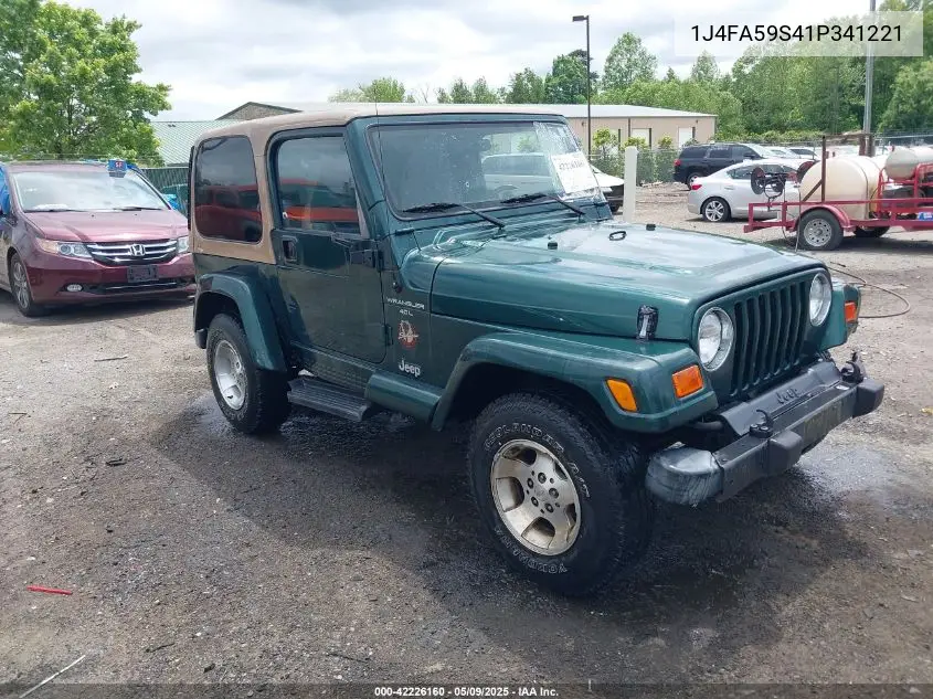 2001 Jeep Wrangler Sahara VIN: 1J4FA59S41P341221 Lot: 42226160