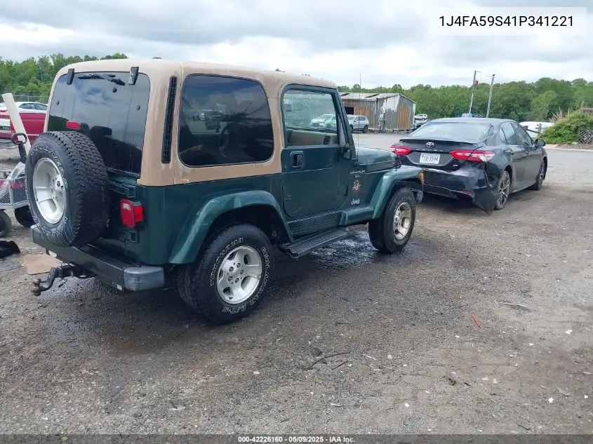 2001 Jeep Wrangler Sahara VIN: 1J4FA59S41P341221 Lot: 42226160