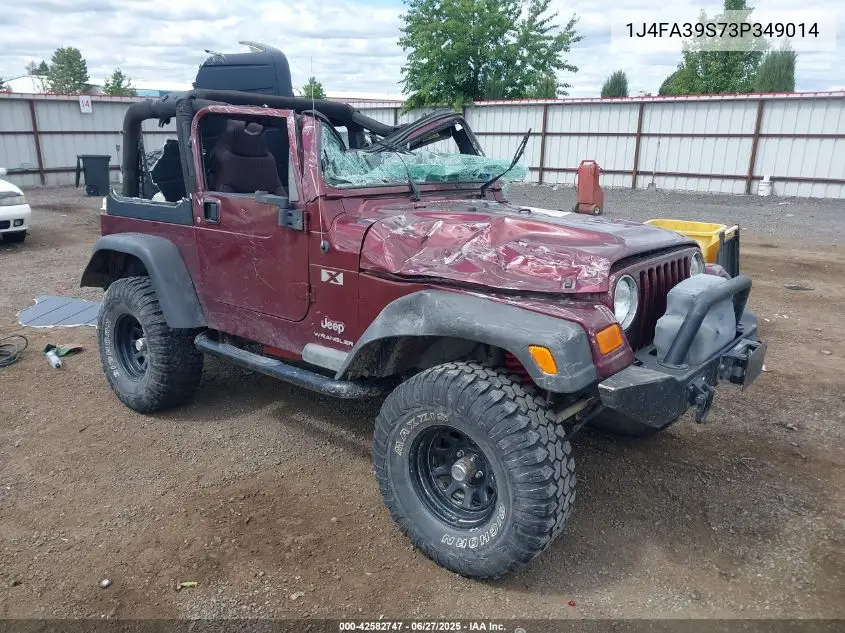 2003 Jeep Wrangler X VIN: 1J4FA39S73P349014 Lot: 42582747