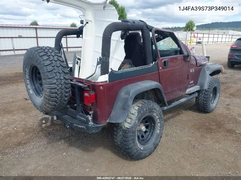 2003 Jeep Wrangler X VIN: 1J4FA39S73P349014 Lot: 42582747
