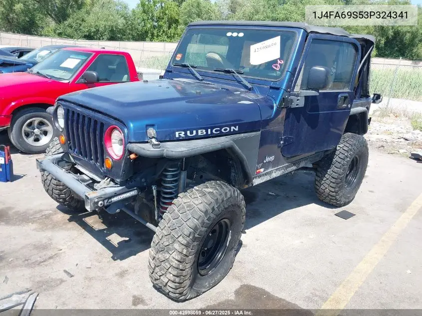 2003 Jeep Wrangler Rubicon VIN: 1J4FA69S53P324341 Lot: 42598059