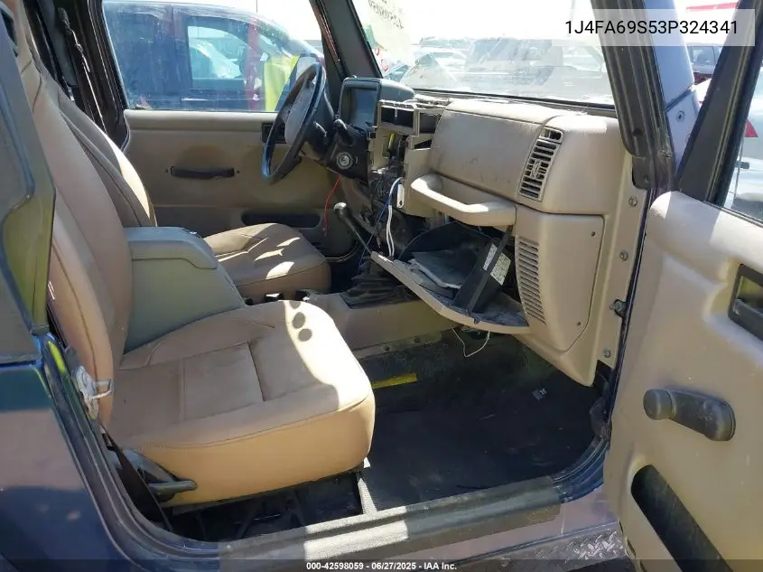 2003 Jeep Wrangler Rubicon VIN: 1J4FA69S53P324341 Lot: 42598059