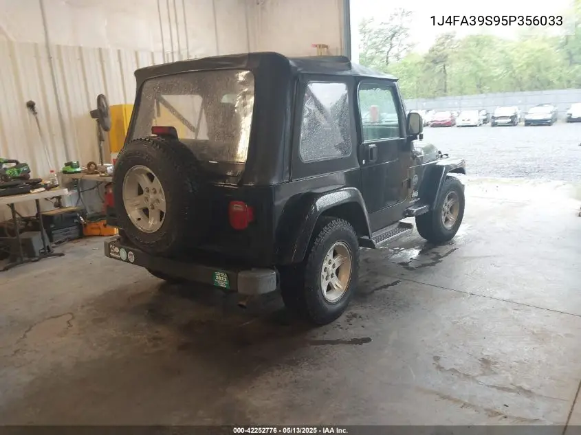 2005 Jeep Wrangler X VIN: 1J4FA39S95P356033 Lot: 42252776