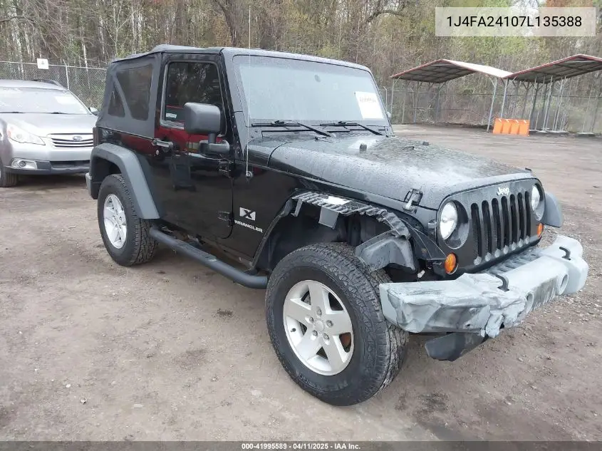 2007 Jeep Wrangler X VIN: 1J4FA24107L135388 Lot: 41995589