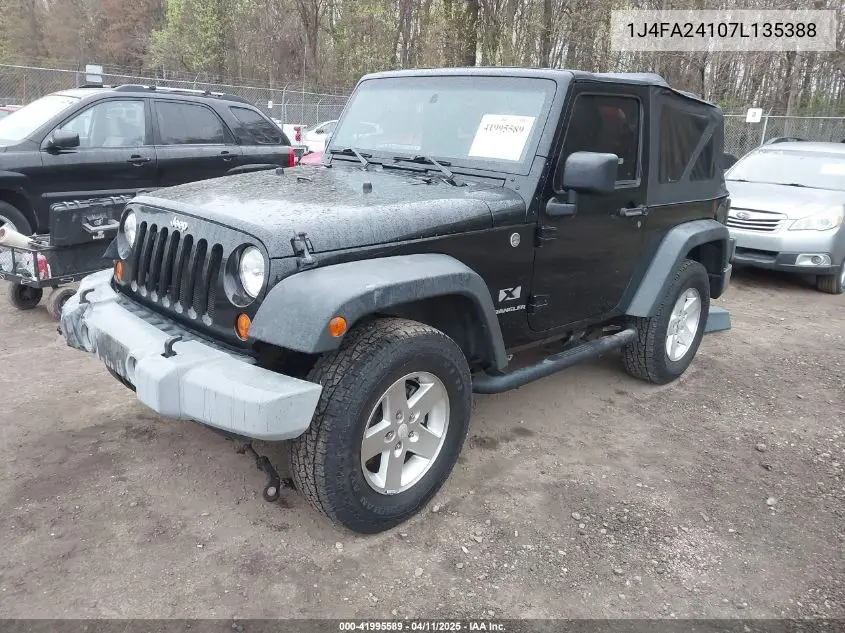 2007 Jeep Wrangler X VIN: 1J4FA24107L135388 Lot: 41995589