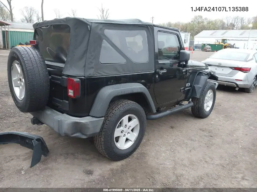 2007 Jeep Wrangler X VIN: 1J4FA24107L135388 Lot: 41995589