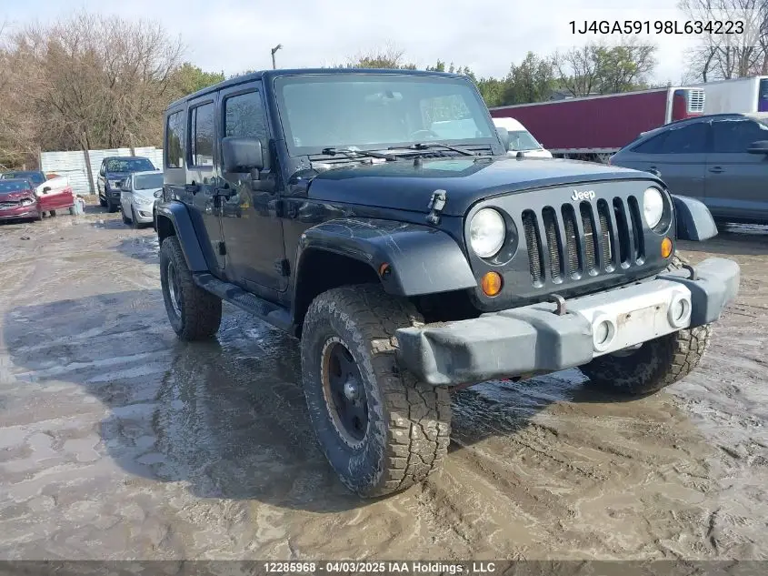 2008 Jeep Wrangler Unlimited Sahara VIN: 1J4GA59198L634223 Lot: 12285968