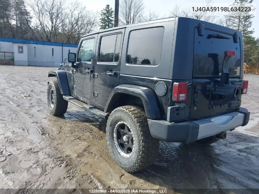 2008 Jeep Wrangler Unlimited Sahara VIN: 1J4GA59198L634223 Lot: 12285968